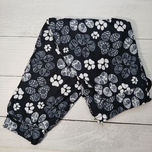 Women's Black and White Patterned Joggers